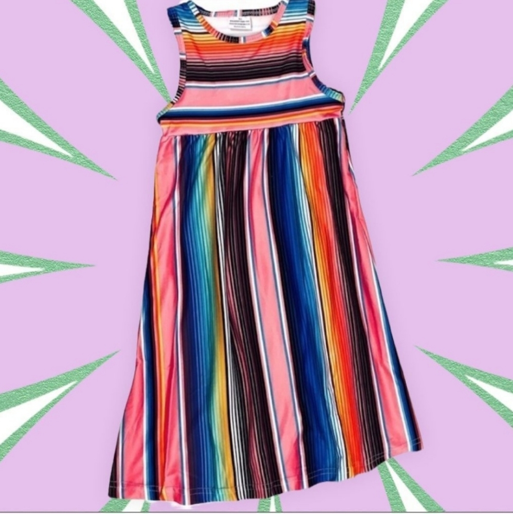 Boutique Striped Maxi Dress